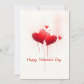 Invitation Saint Valentin fête de l'amour (Devant)