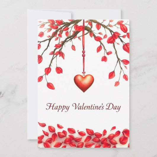 Invitation Saint Valentin fête de l'amour (Devant)