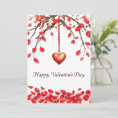 Invitation Saint Valentin fête de l'amour (Debout devant)