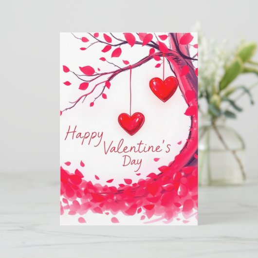 Invitation Saint Valentin fête de l'amour (Debout devant)