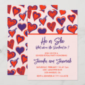 Invitation Saint Valentin genre révéler l'invitation ma chéri (Devant / Derrière)