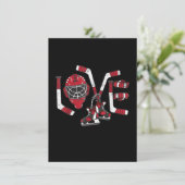 Invitation Saint Valentin hockey amour cadeau mignon garçons  (Debout devant)