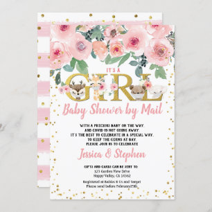 Invitation Saint-Valentin : Le Baby shower des filles par le 