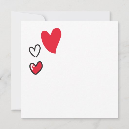 Invitation Saint Valentin, Mlle vous (Dos)