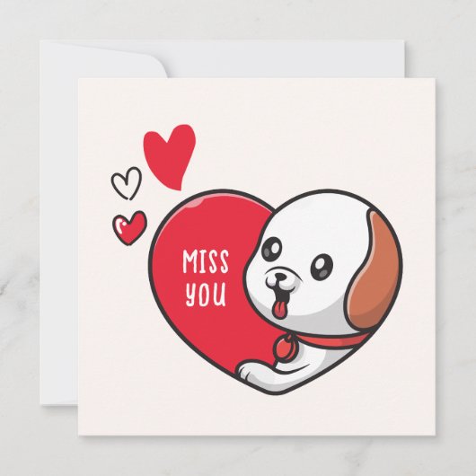 Invitation Saint Valentin, Mlle vous (Devant)