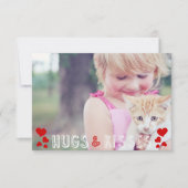 Invitation Saint Valentin Photo Cute XO Hearts Salle de class (Devant)