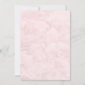 Invitation Saint Valentin Pink Baby Girl Douche (Dos)