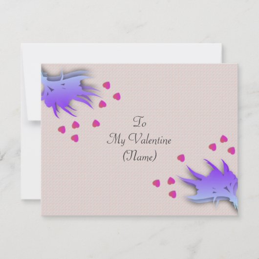 Invitation Saint-Valentin romantique (Devant)