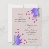Invitation Saint-Valentin romantique (Dos)