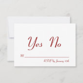 Invitation Saint Valentin RSVP (Devant)