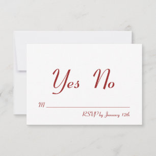 Invitation Saint Valentin RSVP