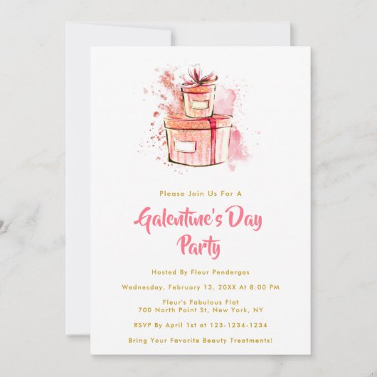 Invitation Saint-Valentin, Saint Valentin (Devant)