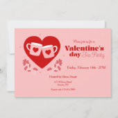 Invitation Saint Valentin Tea Party (Devant)