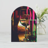 Invitation Saint Valentin Vin Charcuterie Ami Fête (Debout devant)