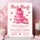 Invitation Saint Valentin's Anniversaire de fête