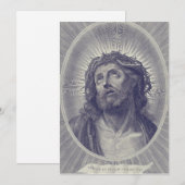 Invitation Saint visage de Jésus (Devant / Derrière)