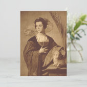 Invitation Sainte Agnès par Alonso Cano (Debout devant)