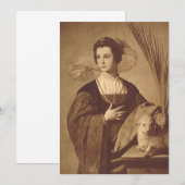 Invitation Sainte Agnès par Alonso Cano (Devant / Derrière)