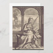 Invitation Sainte Anastasia sainte et martyre chrétienne (Devant / Derrière)