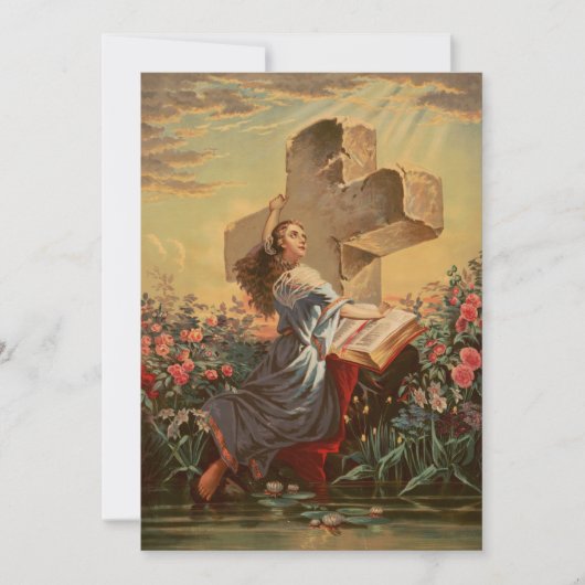 Invitation Sainte Bible et Croix (Devant)