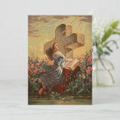 Invitation Sainte Bible et Croix (Debout devant)