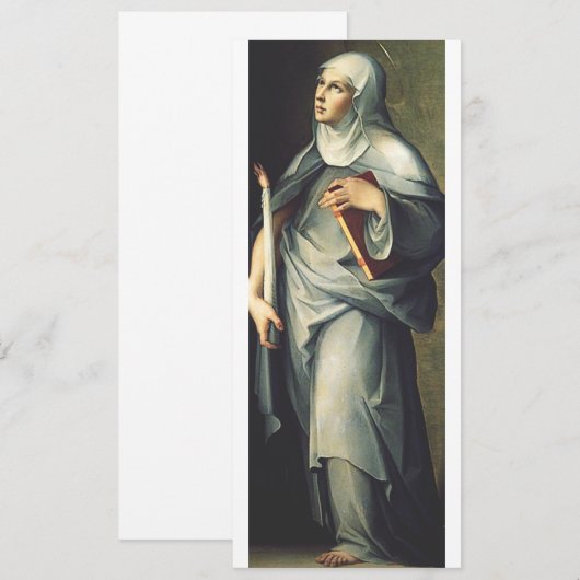 Invitation Sainte Brigitte de Suède Mystique médiévale (Devant / Derrière)