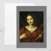 Invitation Sainte Catherine d'Alexandrie (Bernardino Luini) (Devant / Derrière)