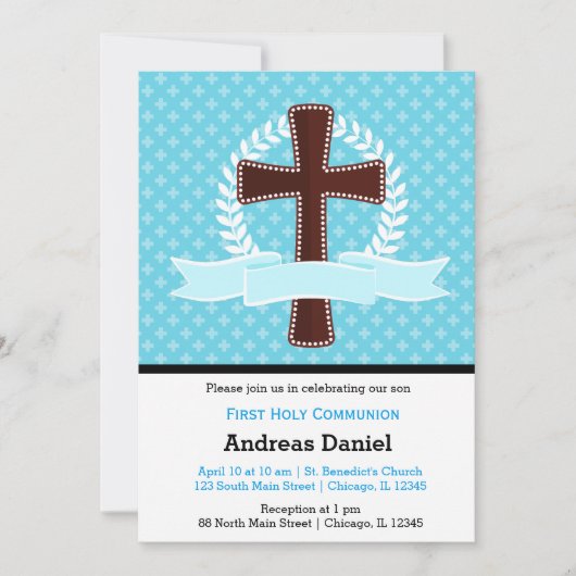 Invitation Sainte Communion (Devant)
