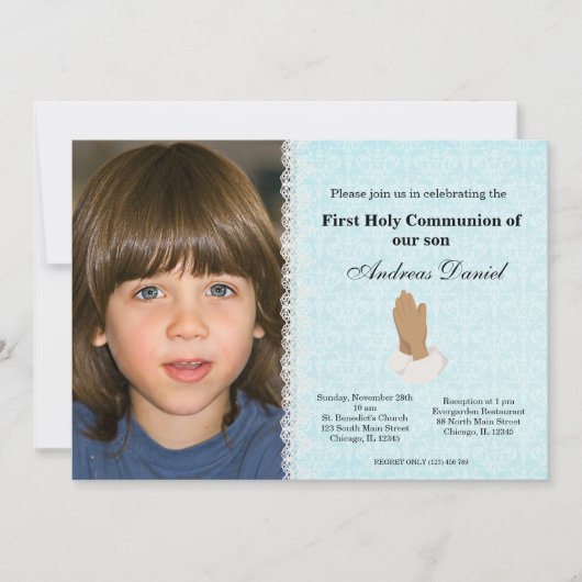 Invitation Sainte Communion (Devant)