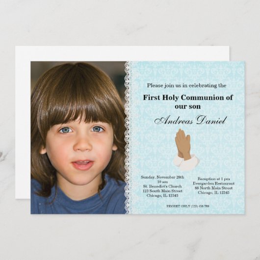 Invitation Sainte Communion (Devant / Derrière)