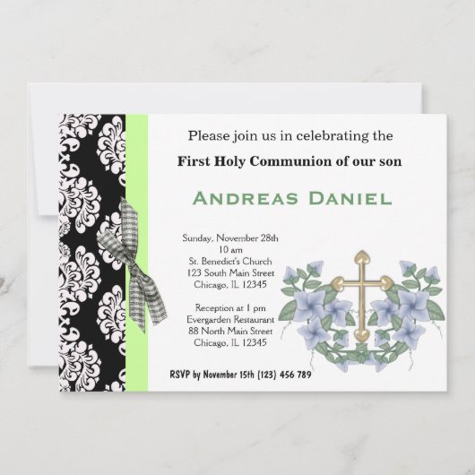 Invitation Sainte Communion (Devant)