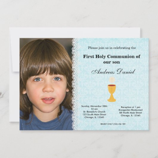 Invitation Sainte Communion (Devant)