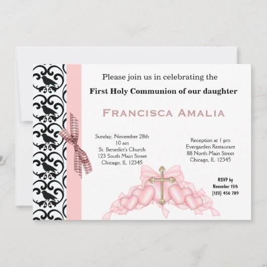 Invitation Sainte Communion (Devant)