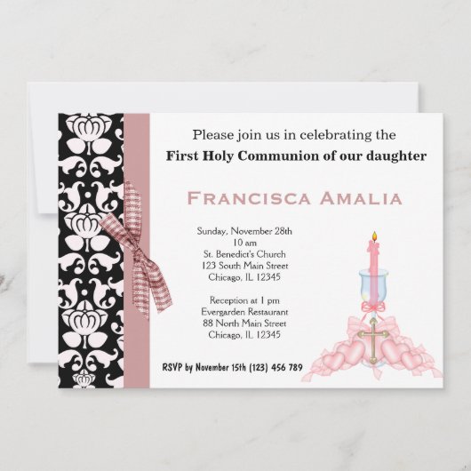 Invitation Sainte Communion (Devant)