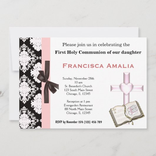 Invitation Sainte Communion (Devant)