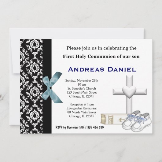 Invitation Sainte Communion (Devant)
