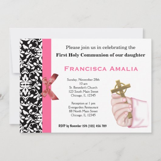 Invitation Sainte Communion (Devant)
