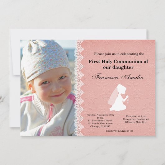 Invitation Sainte Communion (Devant)