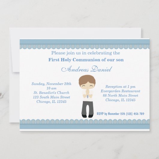 Invitation Sainte Communion (Devant)