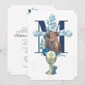 Invitation Sainte Communion Catholique Vierge Marie Jésus (Devant / Derrière)