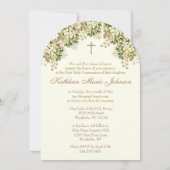 Invitation Sainte Communion Divine Miscy Floral (Dos)
