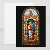 Invitation Sainte Élisabeth de Hongrie Art Médiéval de Presti (Devant / Derrière)