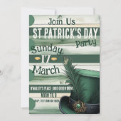 Invitation Sainte et Bonne fête de la Saint Patrick (Devant)