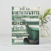 Invitation Sainte et Bonne fête de la Saint Patrick (Debout devant)