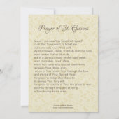 Invitation Sainte Gianna Beretta Molla Prière des Mères Catho (Dos)