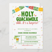 Invitation Sainte Guacamole Surprise Fiesta (Devant / Derrière)