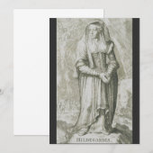 Invitation Sainte Hildegarde de Bingen, mystique médiévale (Devant / Derrière)