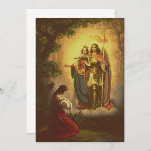 Invitation Sainte Jeanne d'Arc (Devant / Derrière)