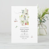 Invitation Sainte Lucie Destination Mariage Photo (Debout devant)