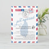 Invitation Sainte-Lucie Mariage Récent Réception par Avion (Debout devant)